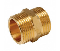 Ниппель латунный прямой Ду 15