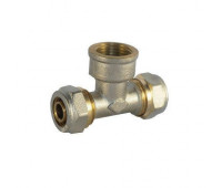 Тройник цанга/ВР/цанга (для металлоп-ка) Ду16х1/2"